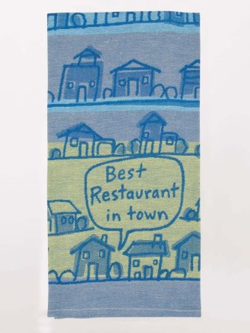 "Best Restaurant in Town" Dish Towelの画像