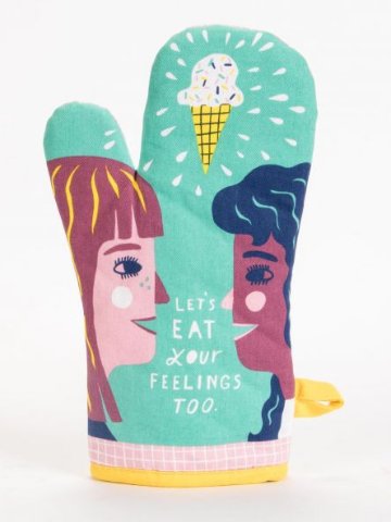 "Let's Eat Your Feelings Too" Oven Mittの画像