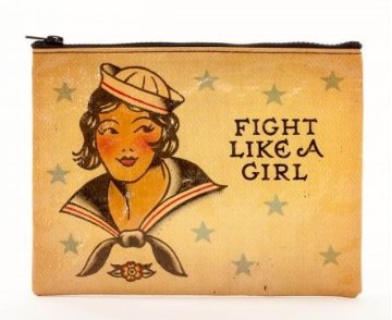 "Fight Like A Girl" Zipper Pouchの画像