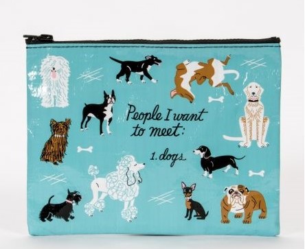 "People To Meet: Dogs" Zipper Pouchの画像