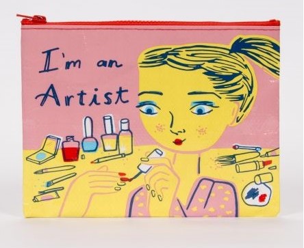 "I'm an Artist" Zipper Pouchの画像