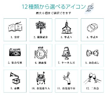 【印刷込】ウエディング　タイムラインの画像