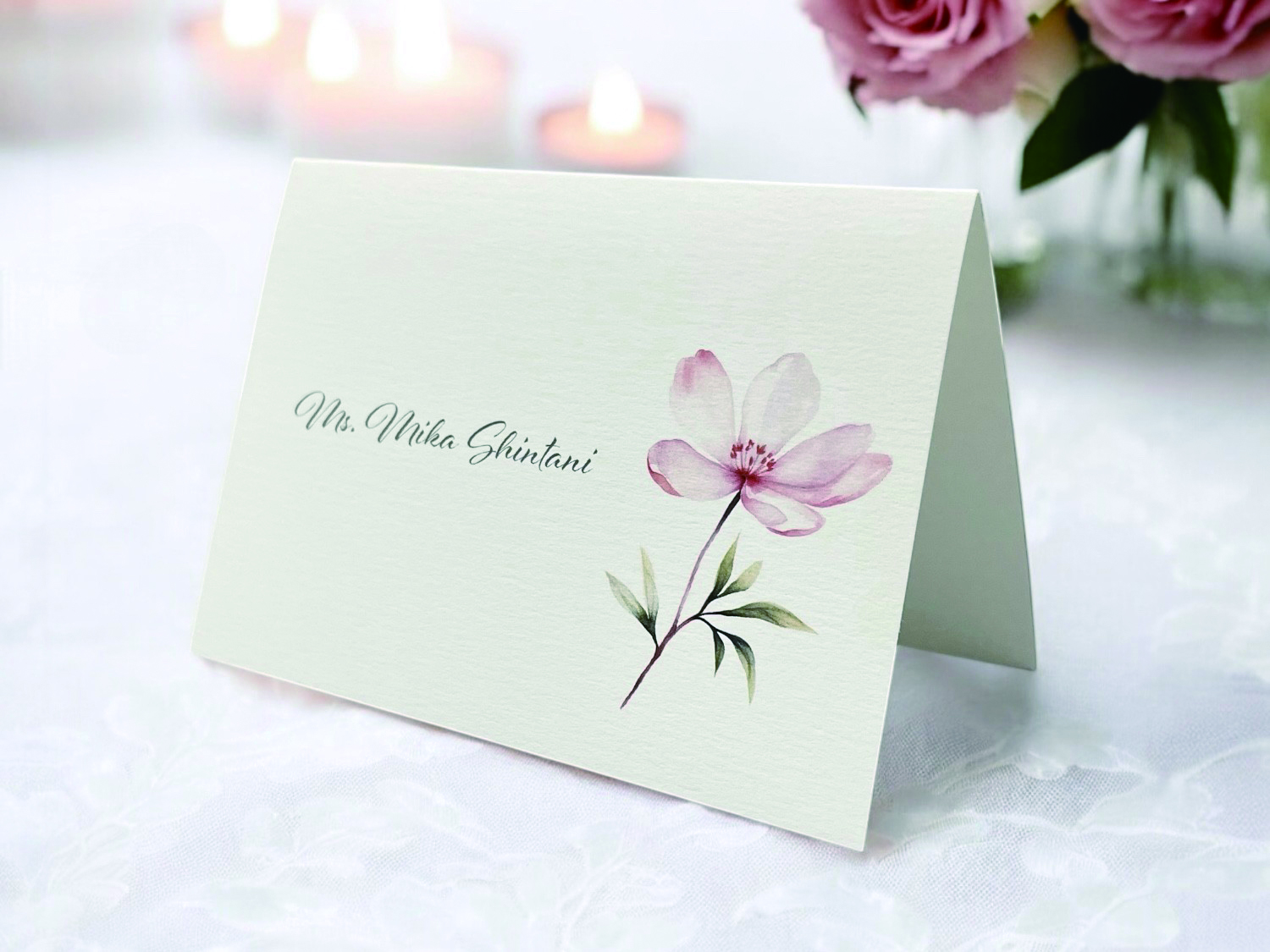 【印刷込】席札　フィオレの画像