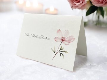 【印刷込】席札　フィオレの画像