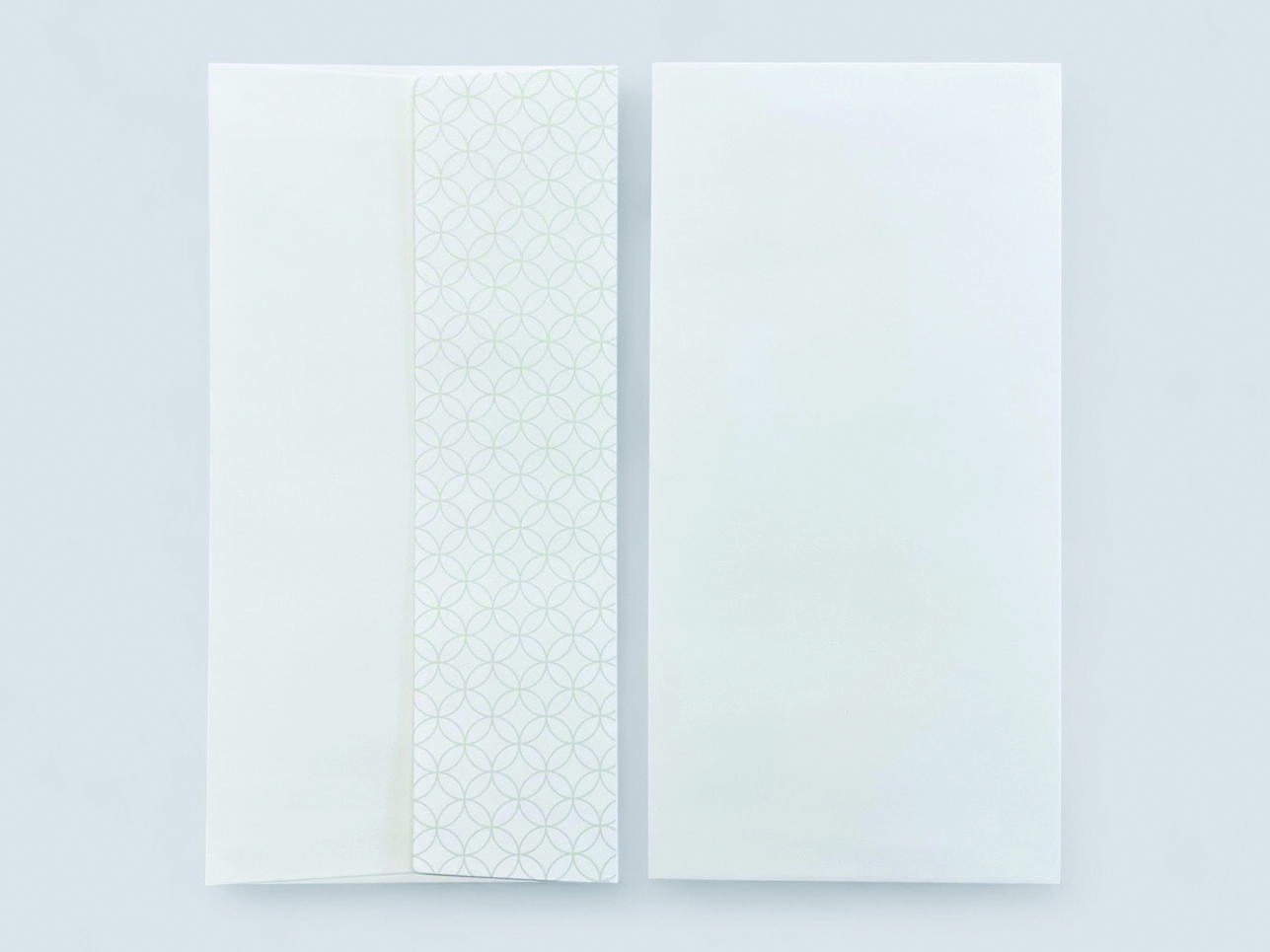 【印刷込】招待状　千鳥　白練（しろねり）の画像