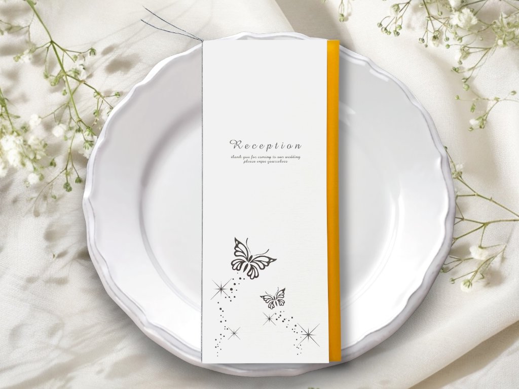 【印刷込】B4席次表　パピヨン（マンゴー）の画像