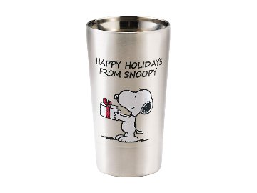 PEANUTS　ピーナッツ　二重タンブラー350ml（ハッピーホリデー）の画像