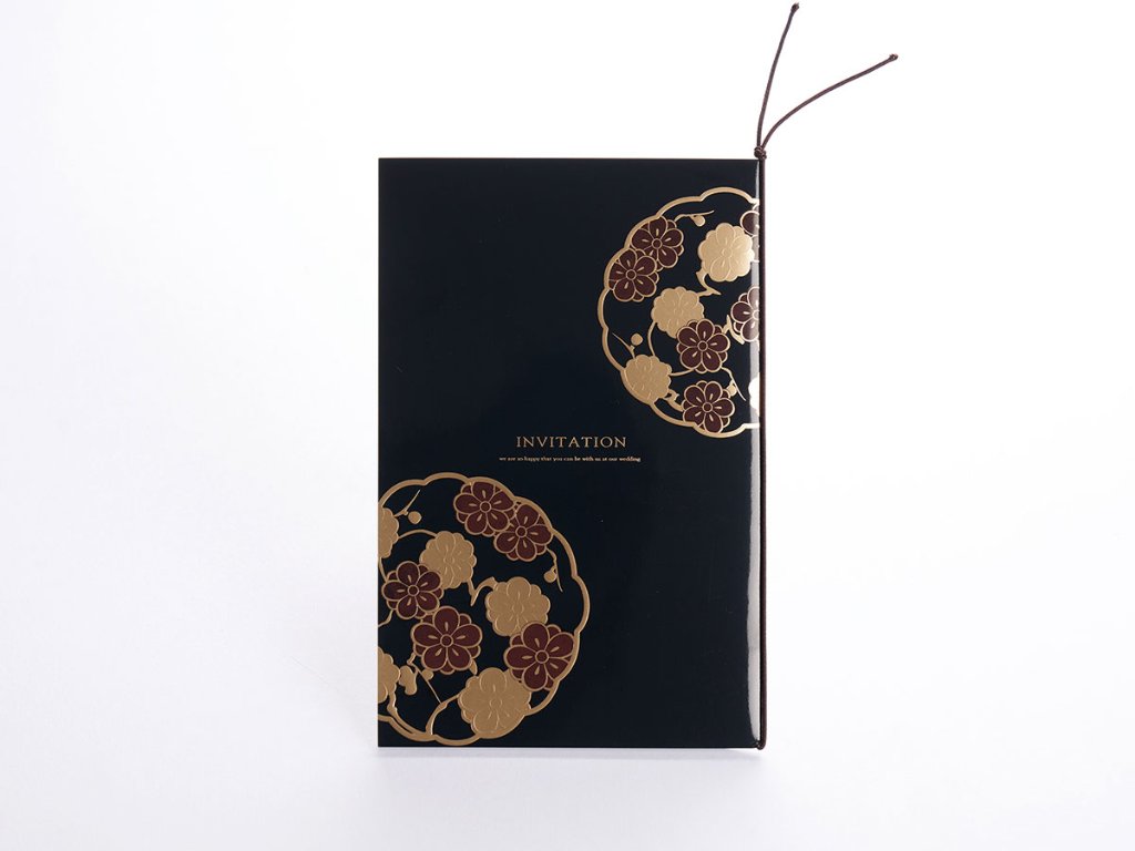 【印刷なし】招待状　梅花の画像