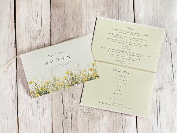 エスピュール　席札メニュー表（プロフィール・挨拶文入り）の画像