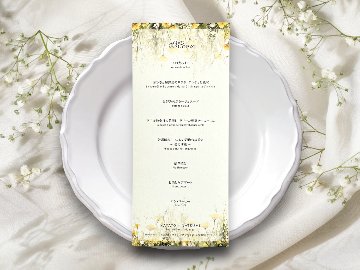 【サンプル】メニュー表　エスピュールの画像