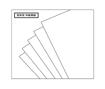 招待状　中紙用紙（翔華・朱玉・吉祥・小町・神楽・フィノレ・フローラル）の画像