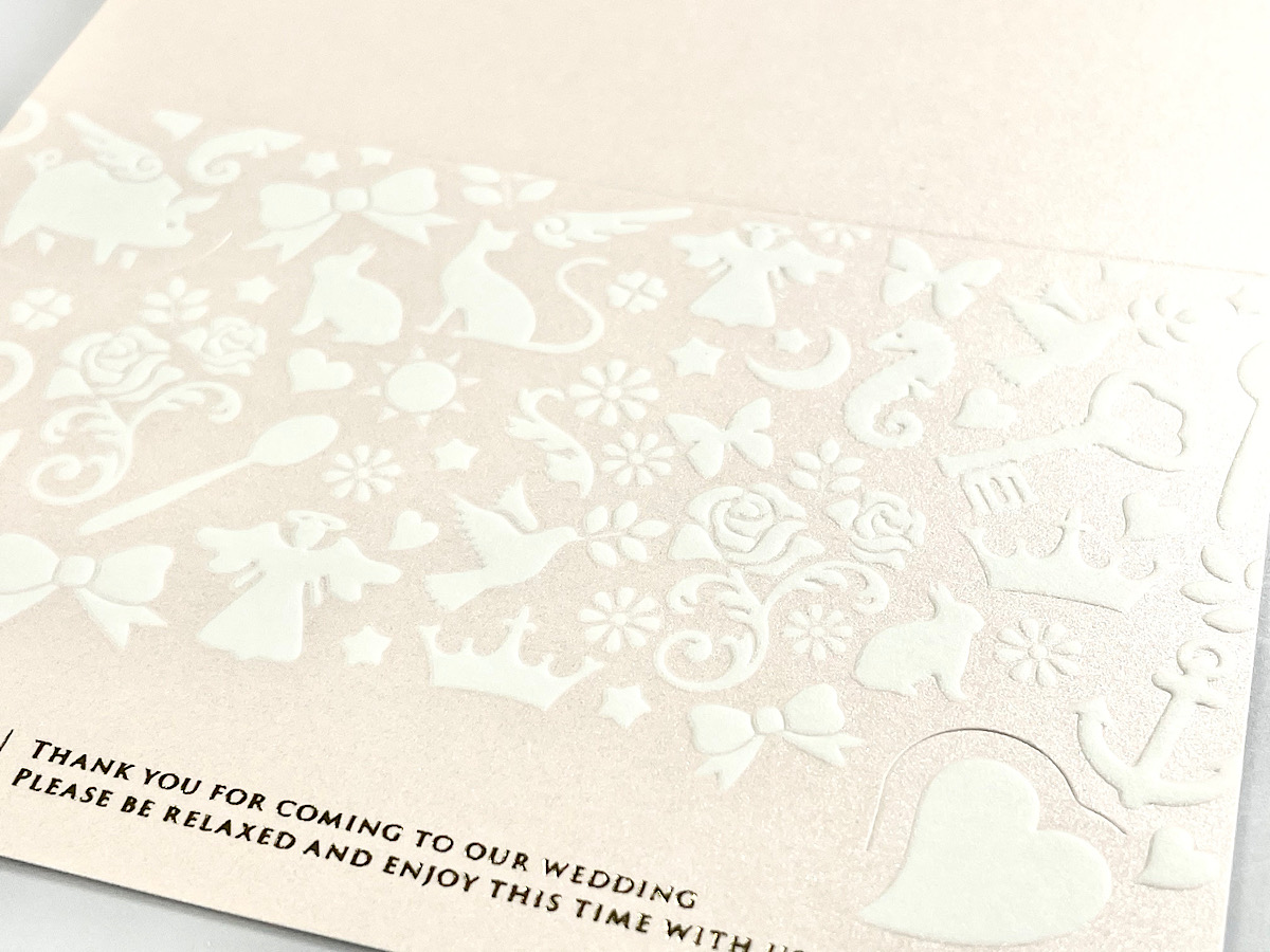 【印刷込】席札 フォルトゥナ ピンクの画像