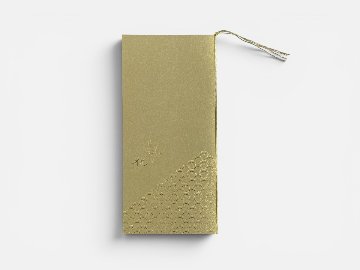 【印刷なし】招待状　千鳥　金色（こんじき）の画像