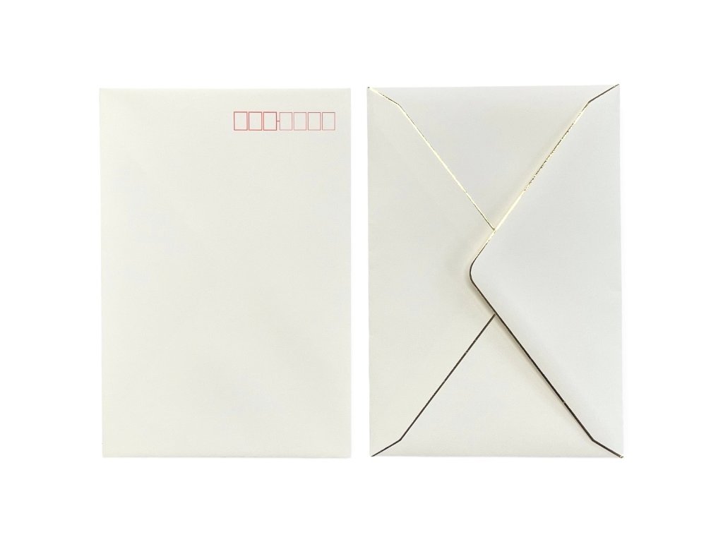 洋形1号封筒（ダイヤ貼／金縁入り）の画像