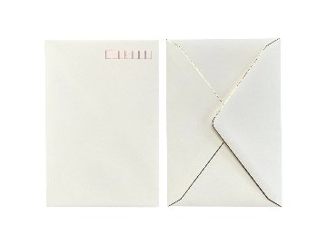 洋形1号封筒（ダイヤ貼／金縁入り）の画像
