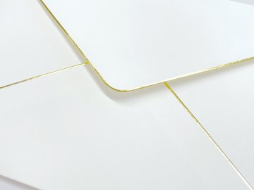 洋形1号封筒（ダイヤ貼／金縁入り）の画像