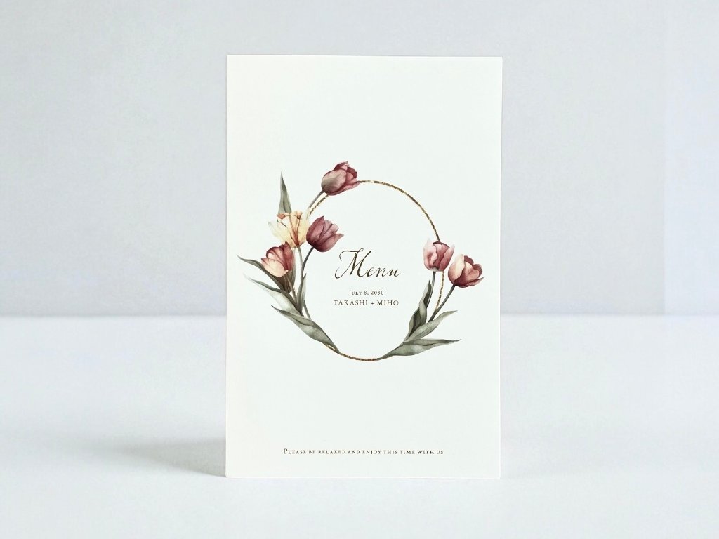 【印刷込】メニュー表　Laleラーレの画像