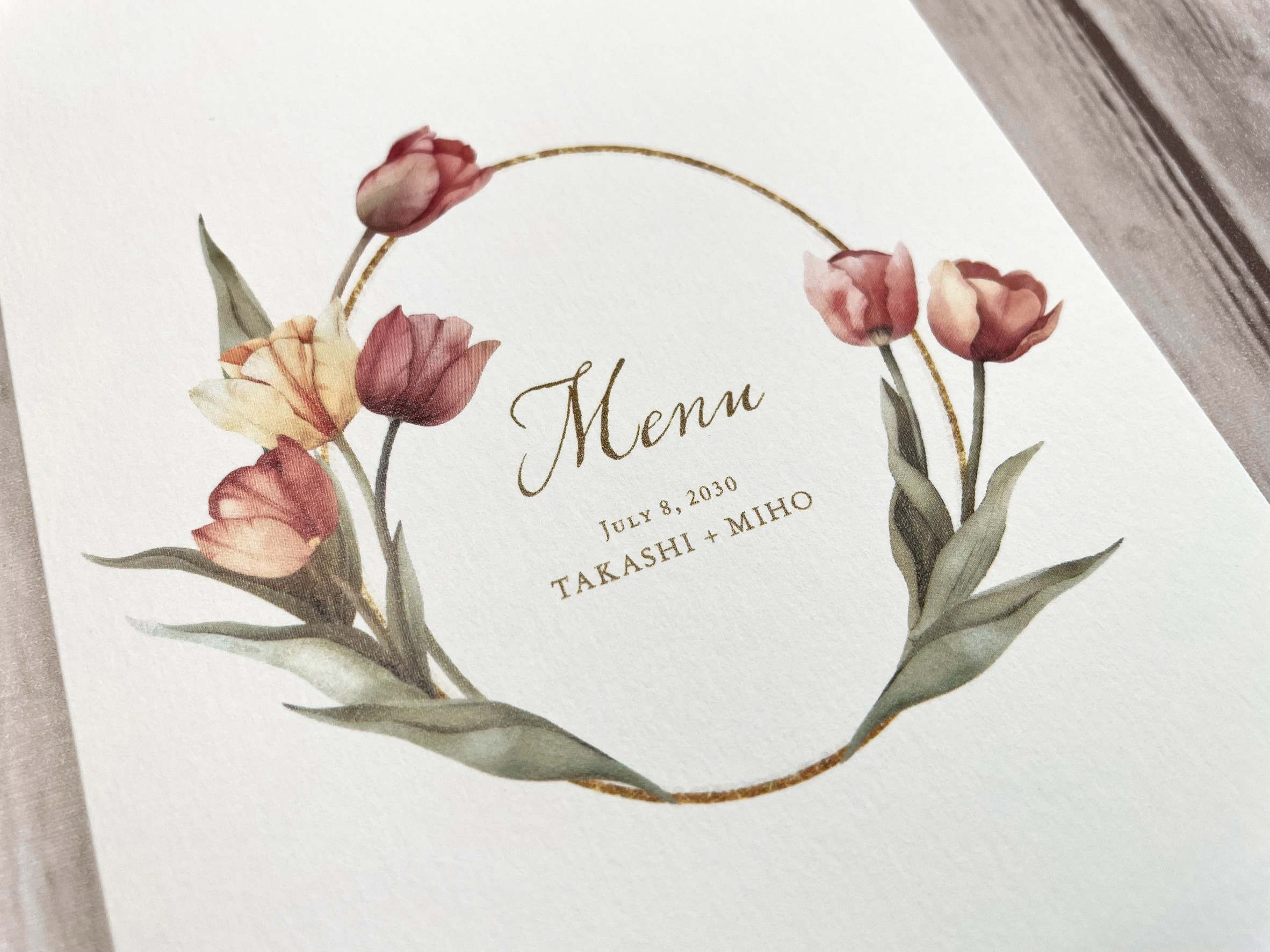 【印刷込】メニュー表　Laleラーレの画像