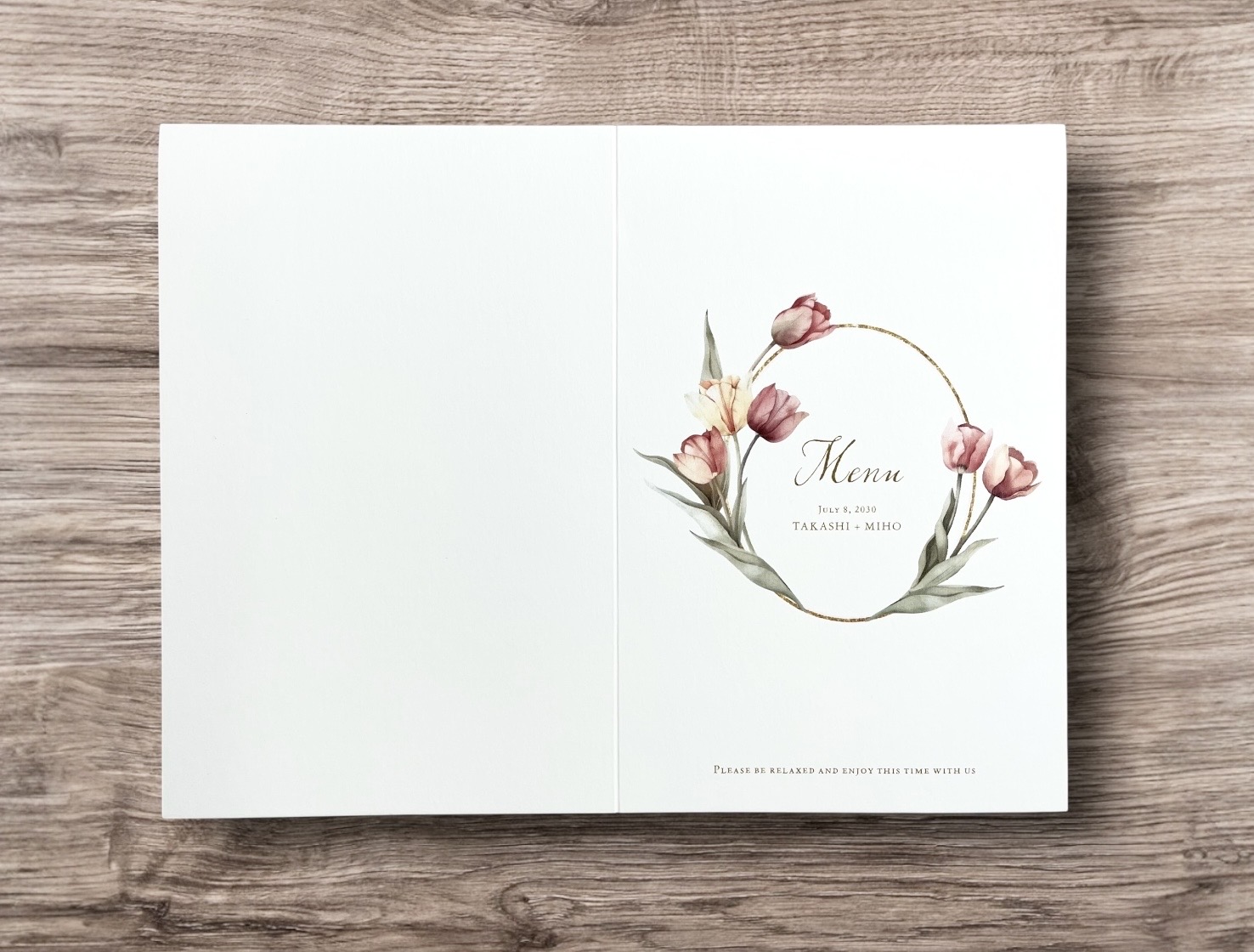 【印刷込】メニュー表　Laleラーレの画像