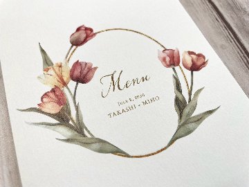 【印刷込】メニュー表　Laleラーレの画像