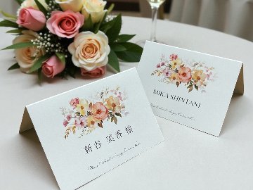 【印刷なし】席札 ガーデン(スプリング)の画像