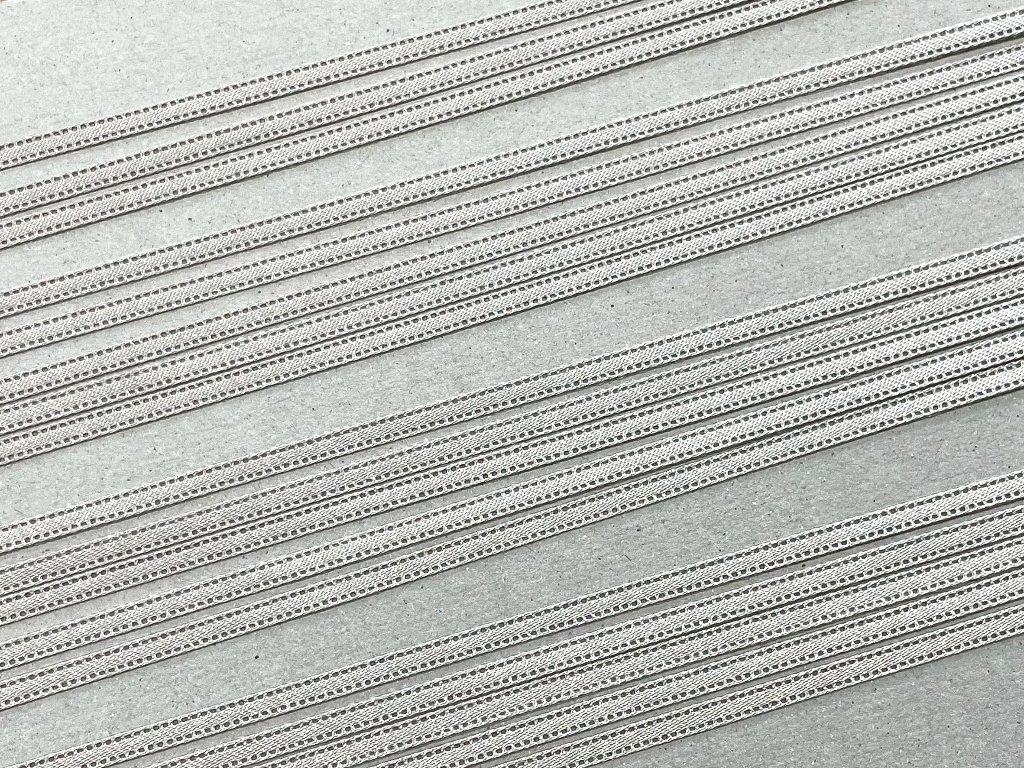 席次表用 サテンリボン紐  ベリンダ／グレー （10本入）の画像