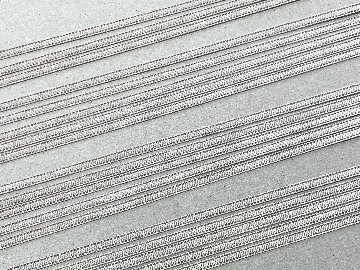 席次表用 サテンリボン紐  ベリンダ／グレー （10本入）の画像