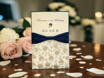 【サンプル】席札メニュー表　ロージーの画像