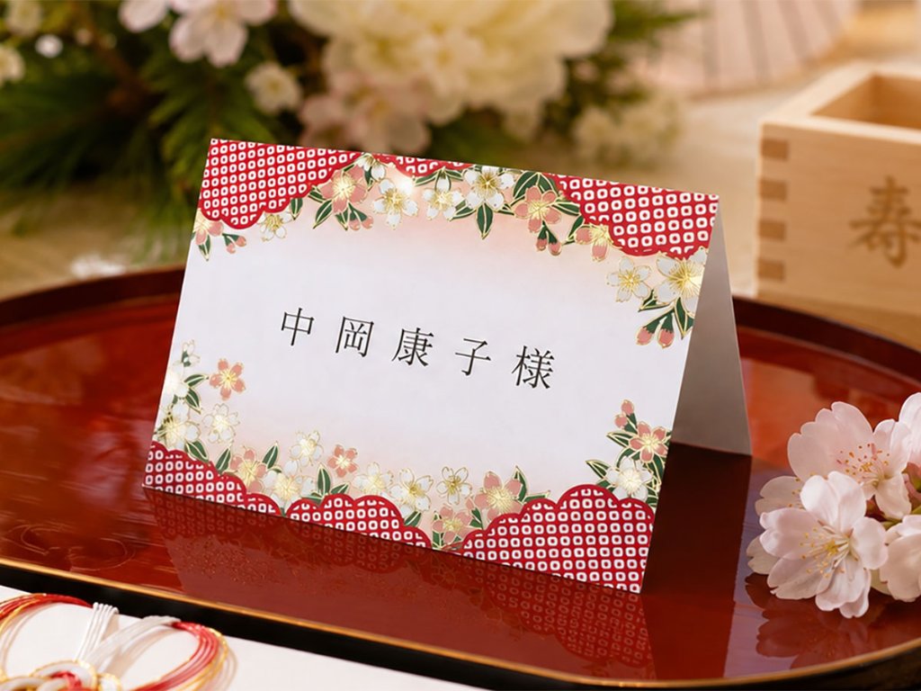 【印刷込】席札 翔華の画像