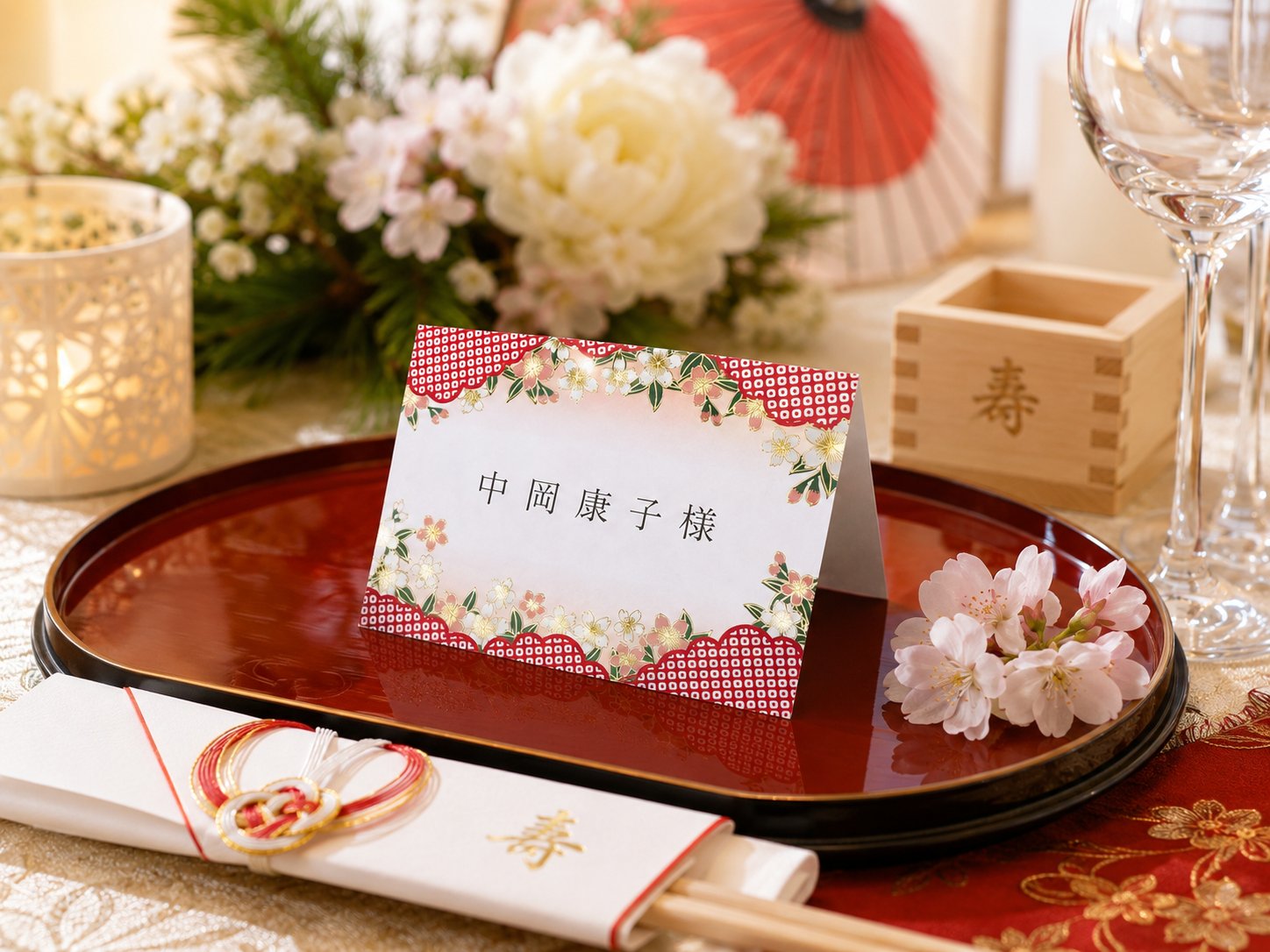 【印刷込】席札 翔華の画像