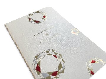 【印刷なし】招待状　ジュエル クリスタル(白)の画像