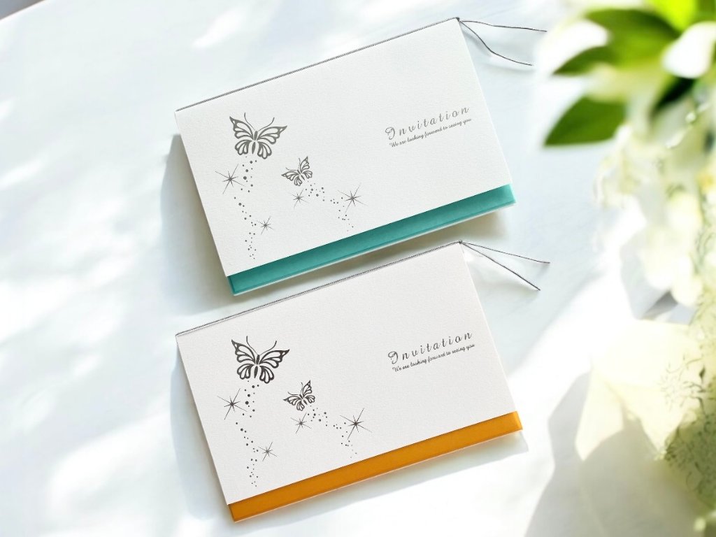 【印刷なし】招待状　パピヨンの画像
