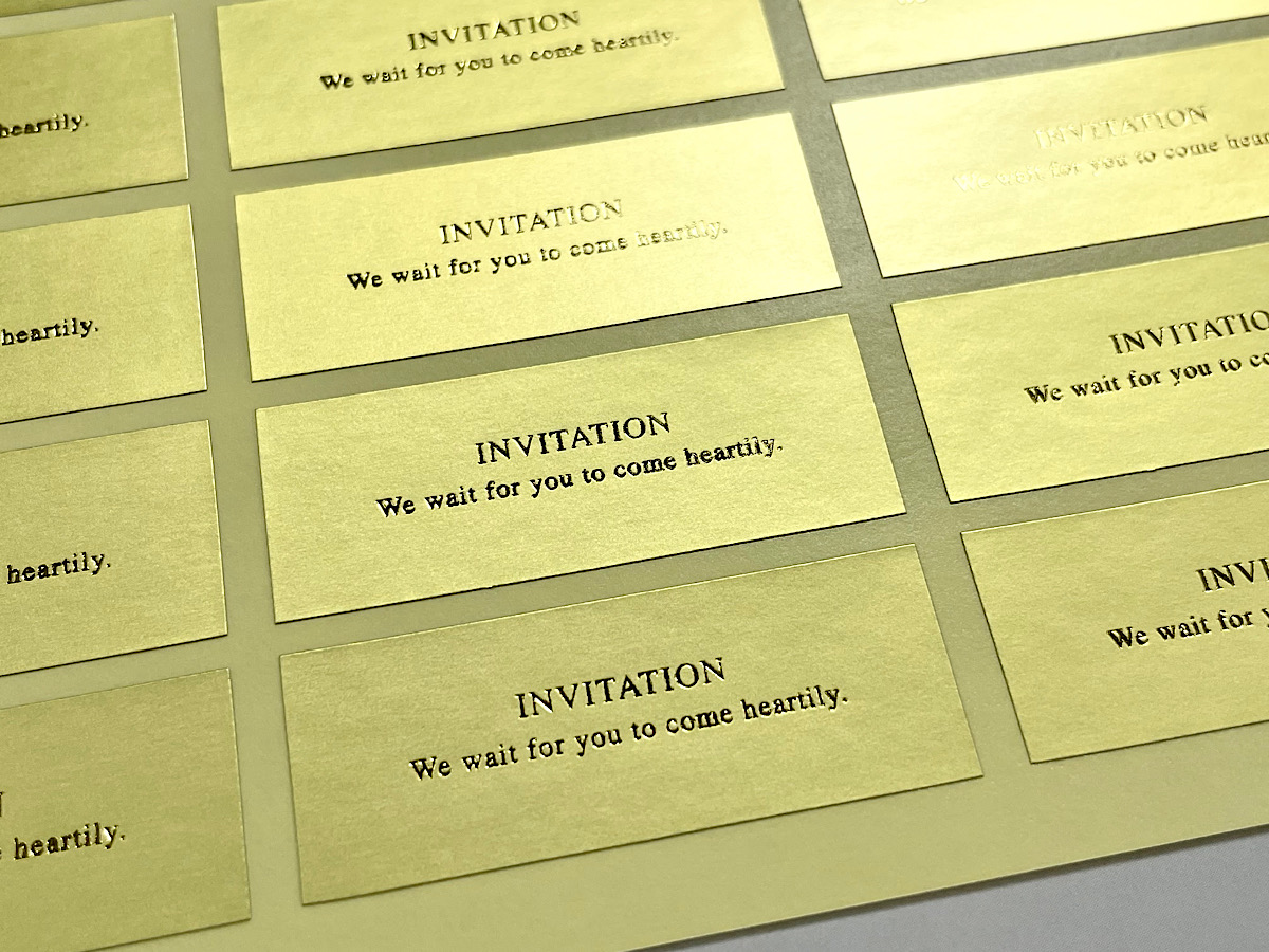 封緘シール（INVITATION）の画像