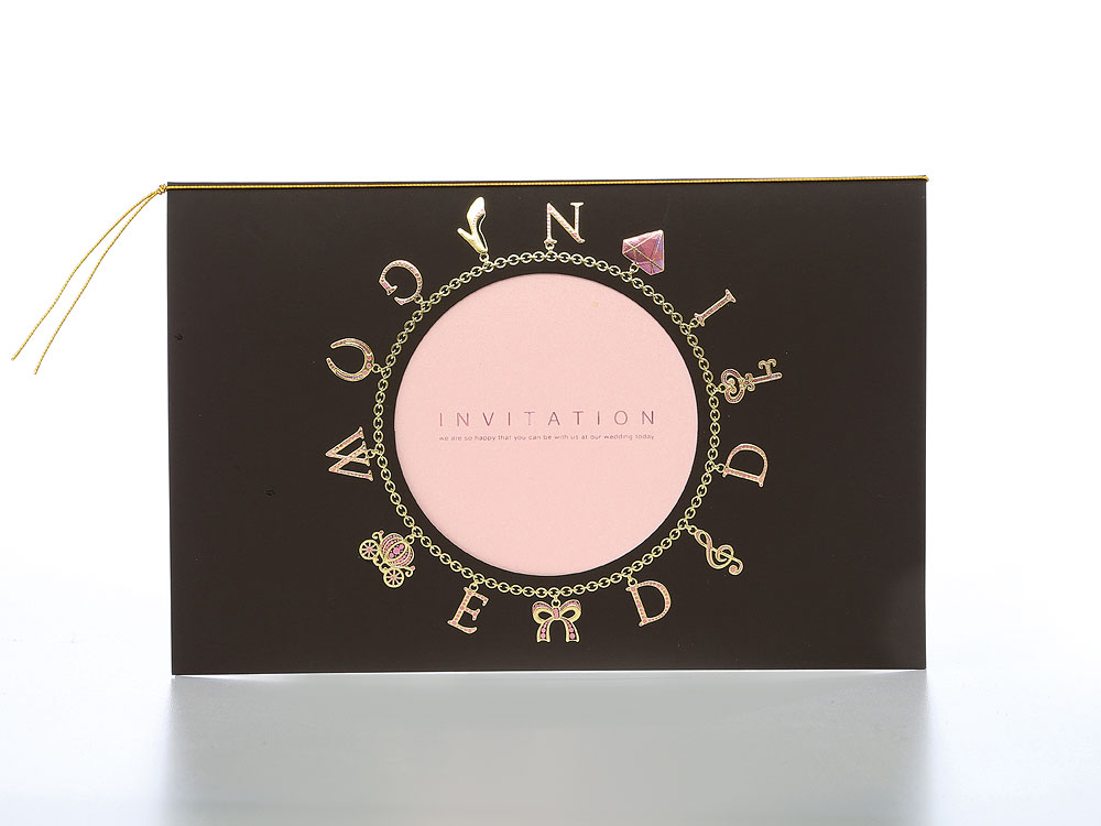 【印刷なし】招待状　ジュリエッタ（ゴールド）の画像