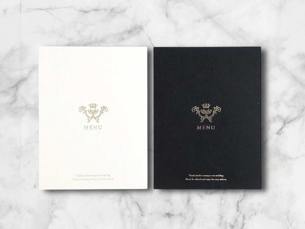 【手作りキット／印刷込】メニュー表　エレガントの画像