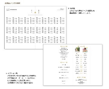 【印刷込】席次表　翔華の画像