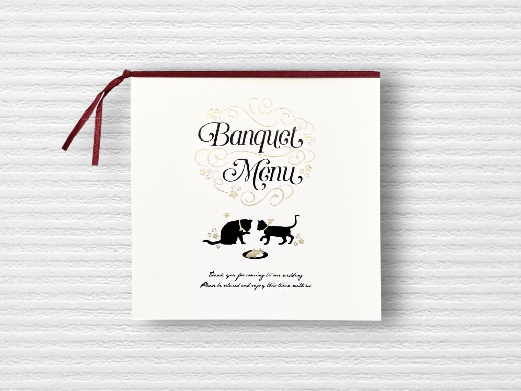 【手作りキット／印刷込】メニュー表　プレマリーキャットの画像