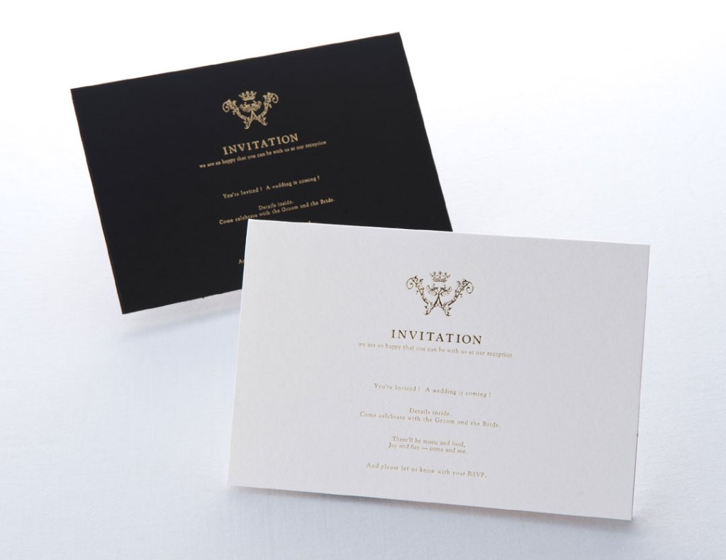 招待状　エレガント（表紙）の画像