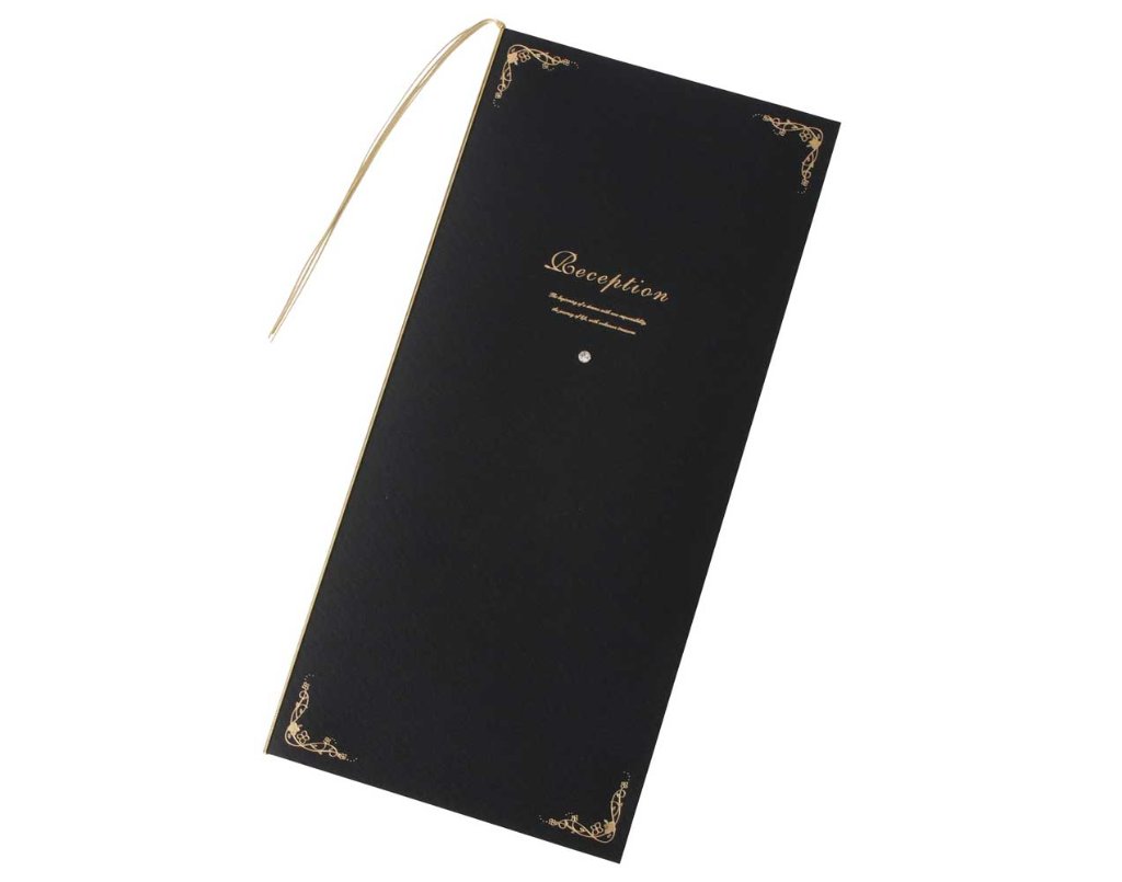 【印刷込】席次表　エンドレスブラック　※完成品の画像