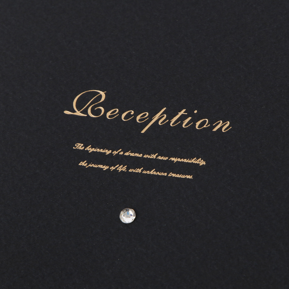 【印刷込】席次表　エンドレスブラック　※完成品の画像