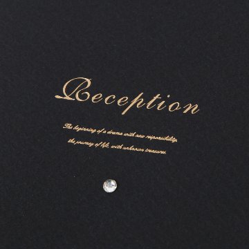 【印刷込】席次表　エンドレスブラック　※完成品の画像