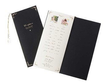 【印刷込】席次表　エンドレスブラック　※完成品の画像