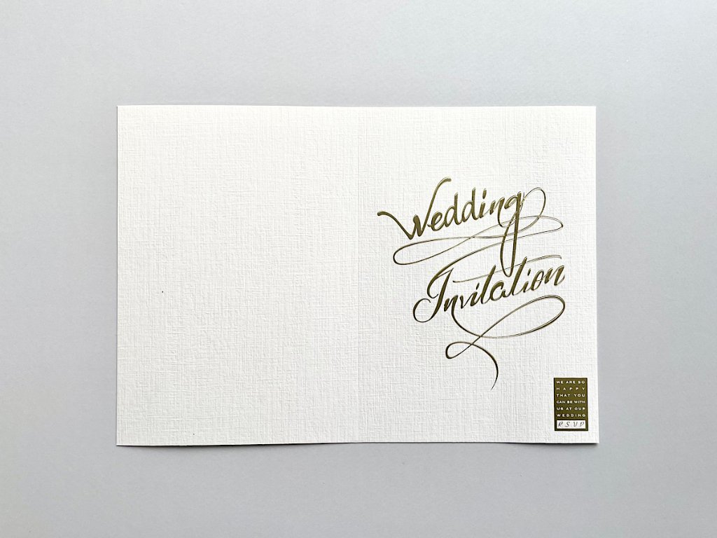 招待状　表紙のみ（アルジェンテ）の画像