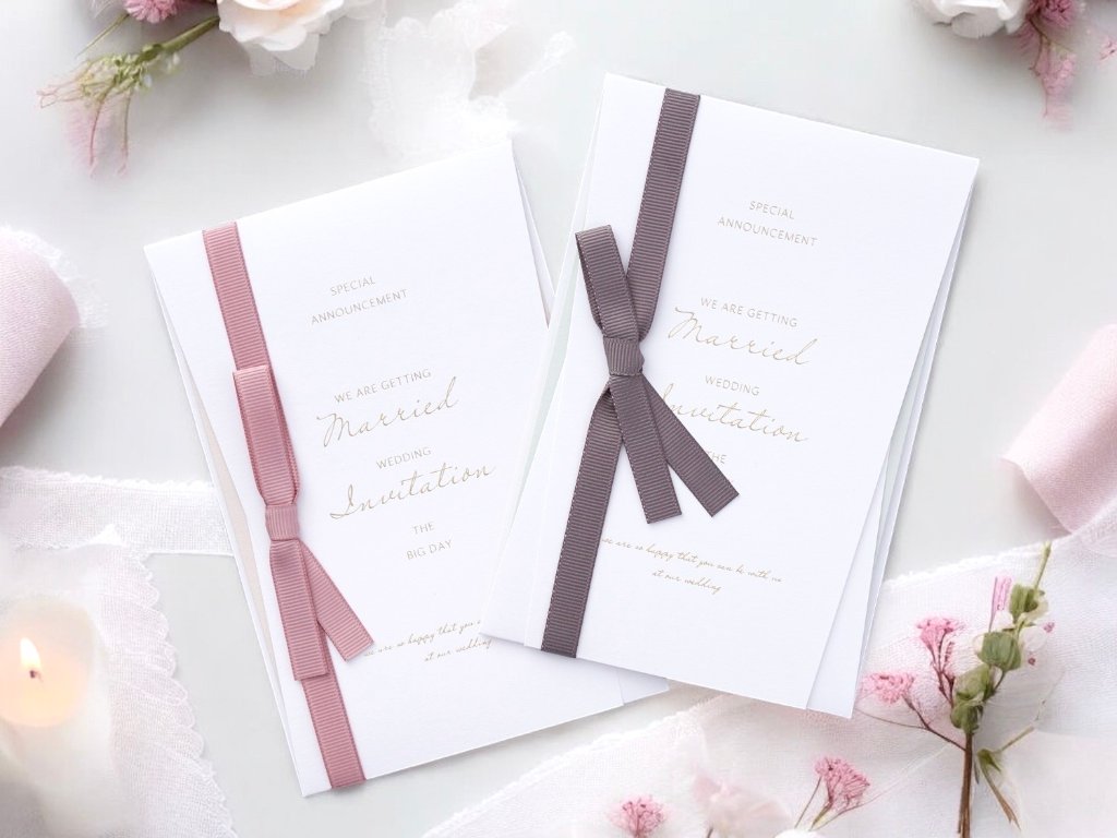 【印刷込】招待状　ブランシュ　の画像