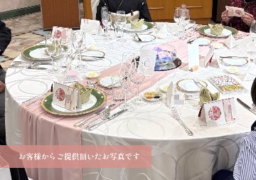花月　席札メニュー表（プロフィール・挨拶文入り）の画像