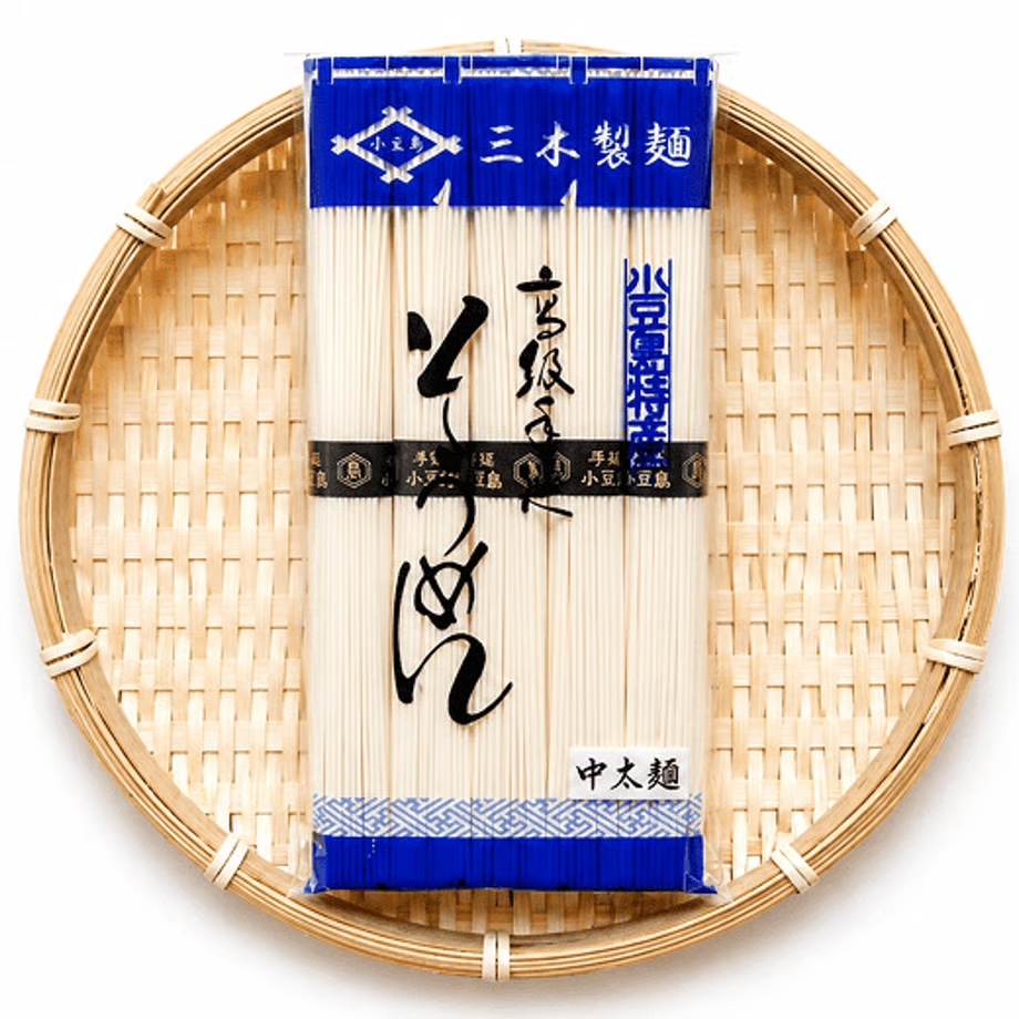 手延べそうめん　中太麺25０g 　｜三木製麺の画像