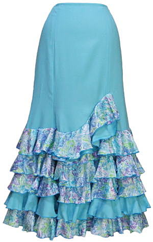 【オーダー：スペイン生地】斜めデザイン/5-7段フリルファルダの画像