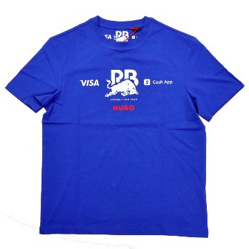 2024 VISA CASH APP RB レーシング ブルス F1 チーム 公式 #22 角田 裕毅 Tシャツ / ブルー画像