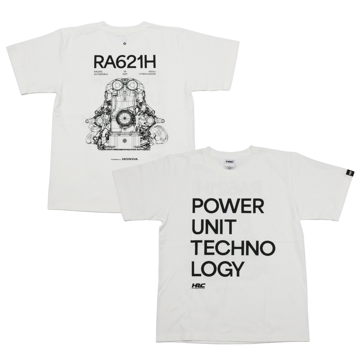 ホンダ HRC F1 パワーユニット テクノロジー Tシャツ ホワイト｜CLUB WINNERS 登録番号 T7180001059953