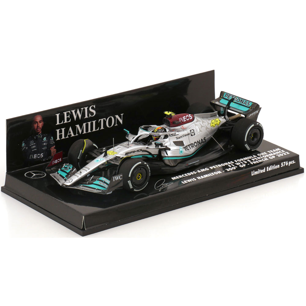 ミニチャンプス 1/43 メルセデス AMG ペトロナス W13 ルイス ハミルトン 2022年 フランスGP F1参戦300戦目｜CLUB  WINNERS 登録番号 T7180001059953